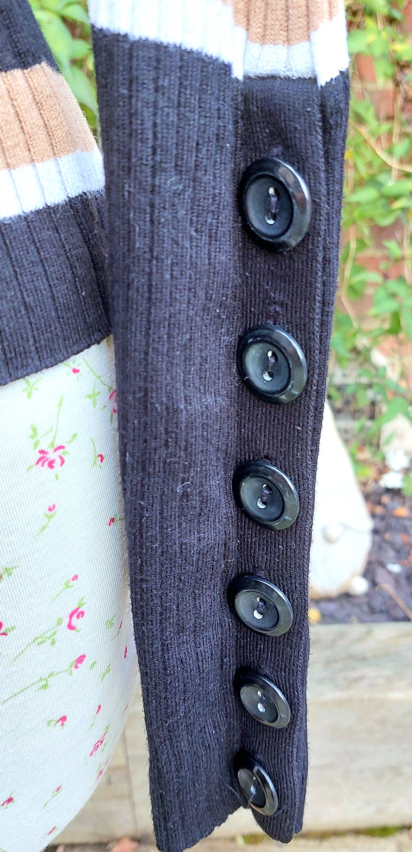 SIZE S ZARA STRIPED SKINNY FIT ROLL NECK JUMPER TOP