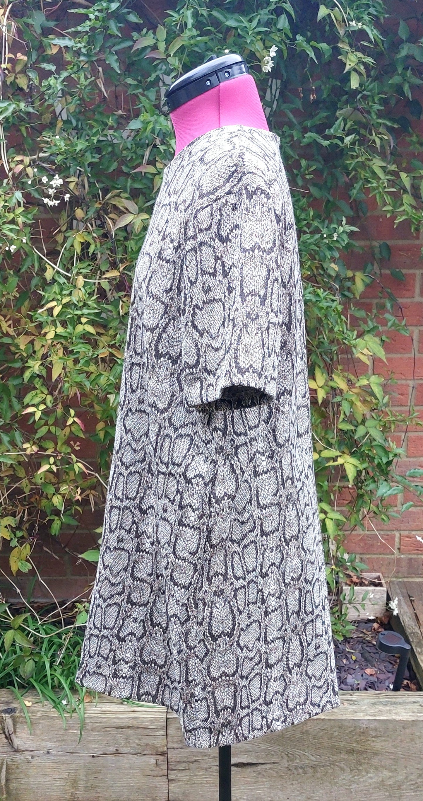 SIZE XXL ZARA SNAKE PRINT SHORT SLEEVED TUNIC