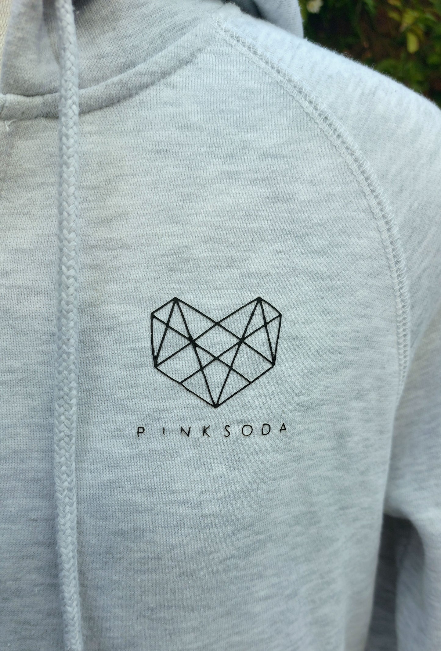 SIZE 6 PINK SODA LIGHT GREY LONG SLEEVED HOODIE