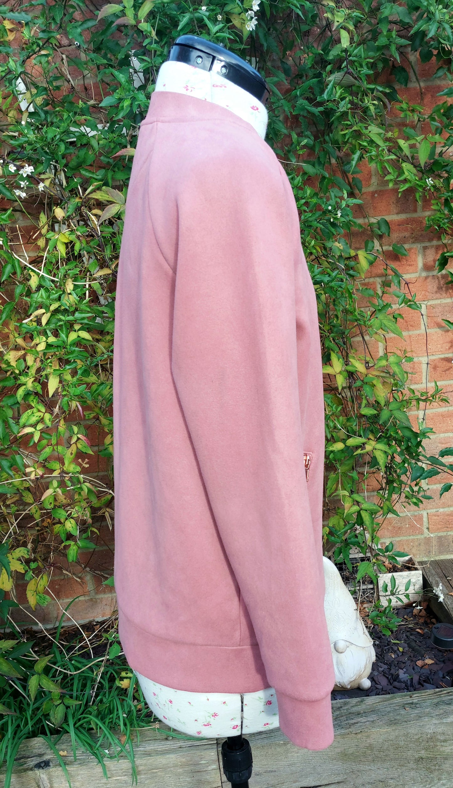 SIZE 10 PINK SUEDETTE BOMBER JACKET