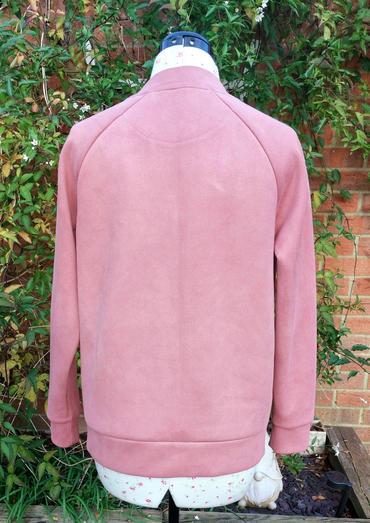 SIZE 10 PINK SUEDETTE BOMBER JACKET