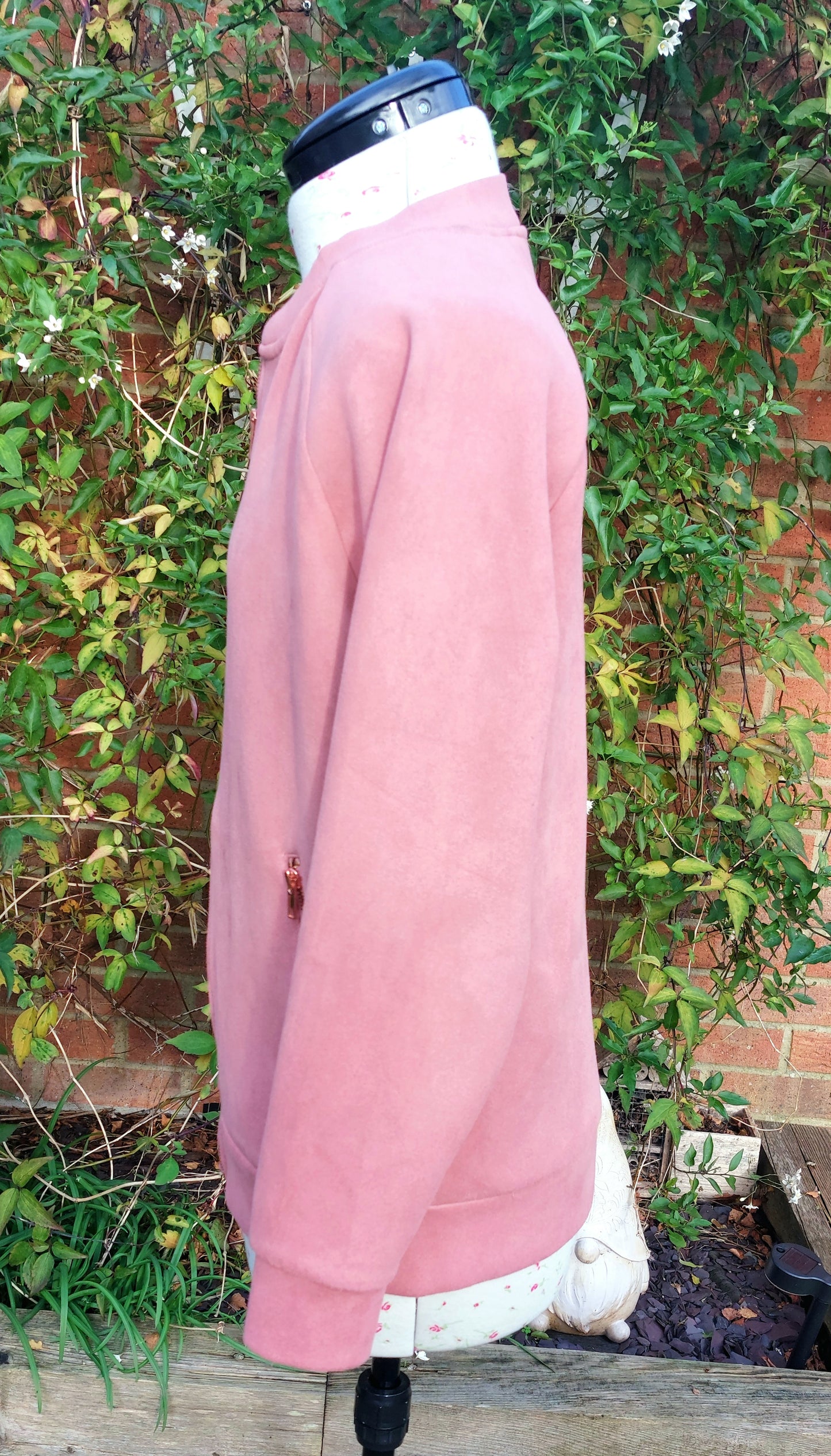 SIZE 10 PINK SUEDETTE BOMBER JACKET