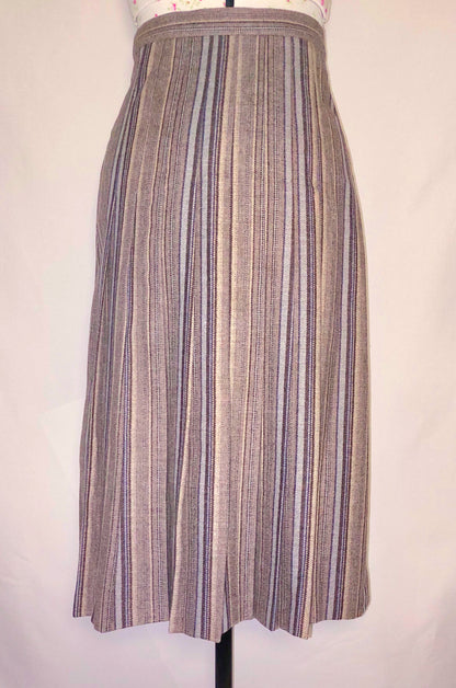 RARE MONDI BEIGE WOOL WRAP LONG SKIRT