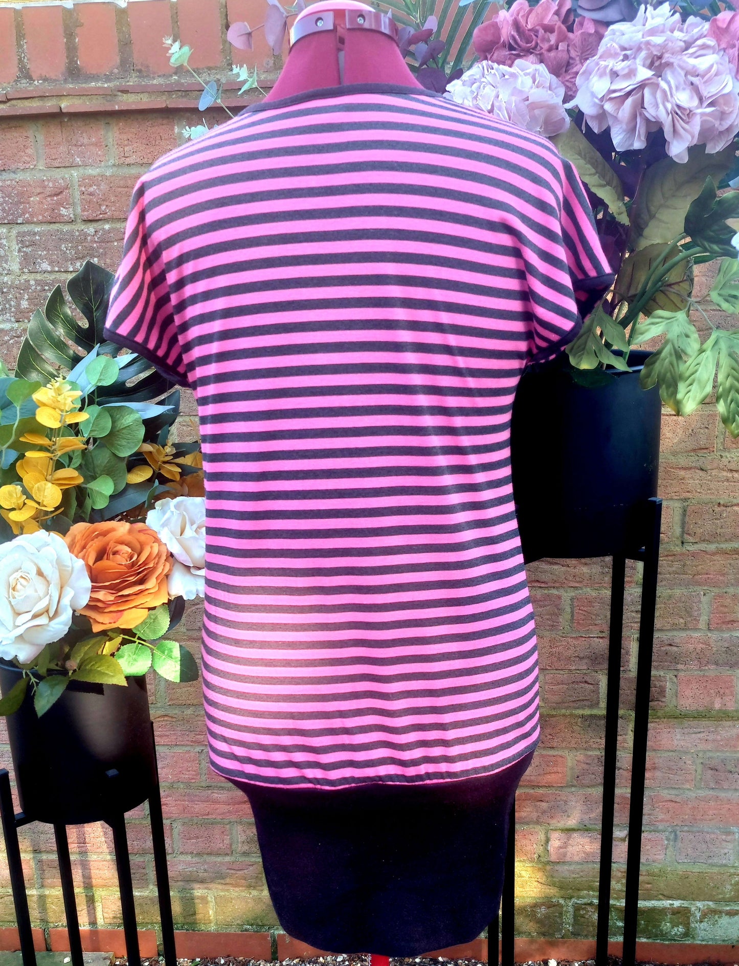 PINK & BLACK 80'S T-SHIRT DRESS