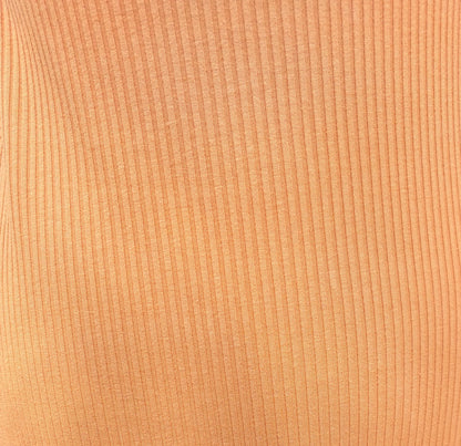 SIZE 10 TOPSHOP TERRACOTTA SPAGHETTI STRAP RIBBED DRESS