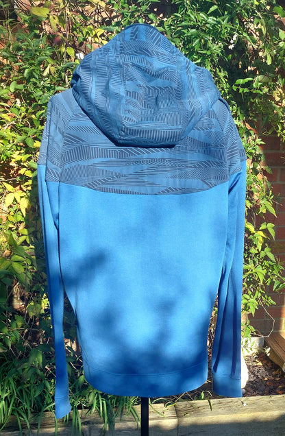 SIZE M UNISEX NIKE BRIGHT BLUE ZIP HOODY