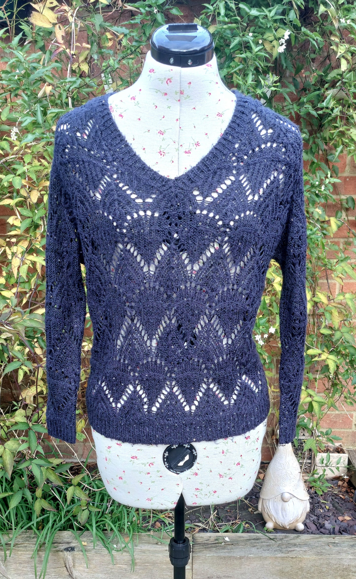 SIZE 6 RIVER ISLAND NAVY SPARKLE JUMPER