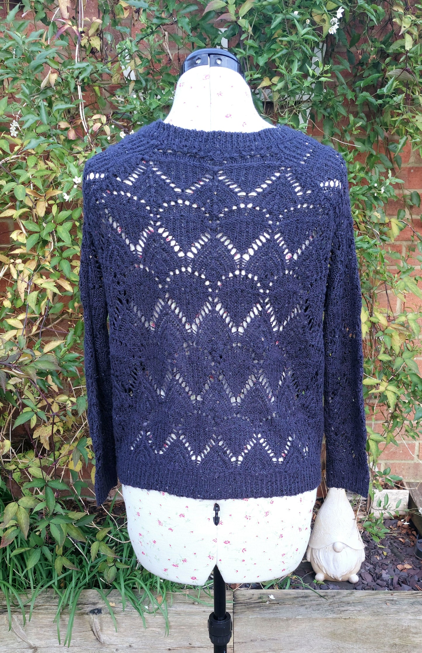 SIZE 6 RIVER ISLAND NAVY SPARKLE JUMPER