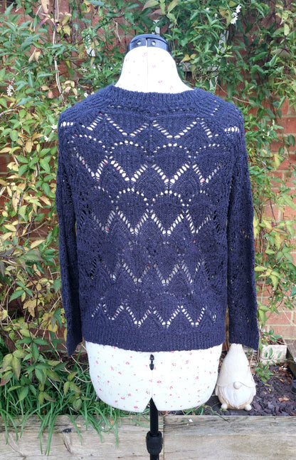 SIZE 6 RIVER ISLAND NAVY SPARKLE JUMPER