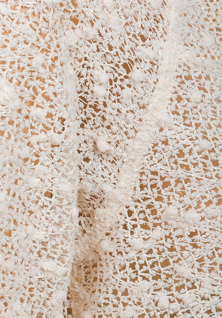 CREAM/CHAMPAGNE SPARKLE BOBBLE KNIT JUMPER