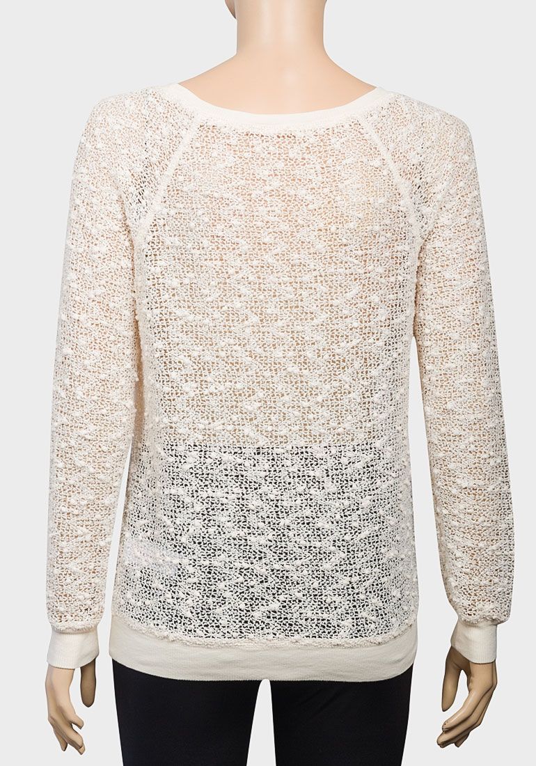 CREAM/CHAMPAGNE SPARKLE BOBBLE KNIT JUMPER