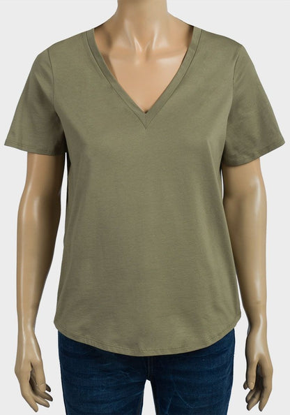 JERSEY V NECK T-SHIRT