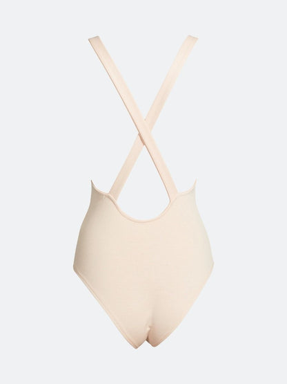 NUDE FRONT LADDER PLUNGE NECK BODYSUIT