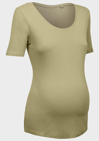 PLUS SIZE MATERNITY SHORT SLEEVED T-SHIRT