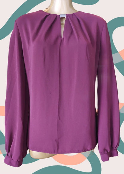 SIZE 12 PURPLE LONG SLEEVED TOP